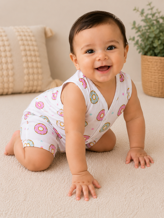 Sweet Sprinkles Muslin Shorts Set