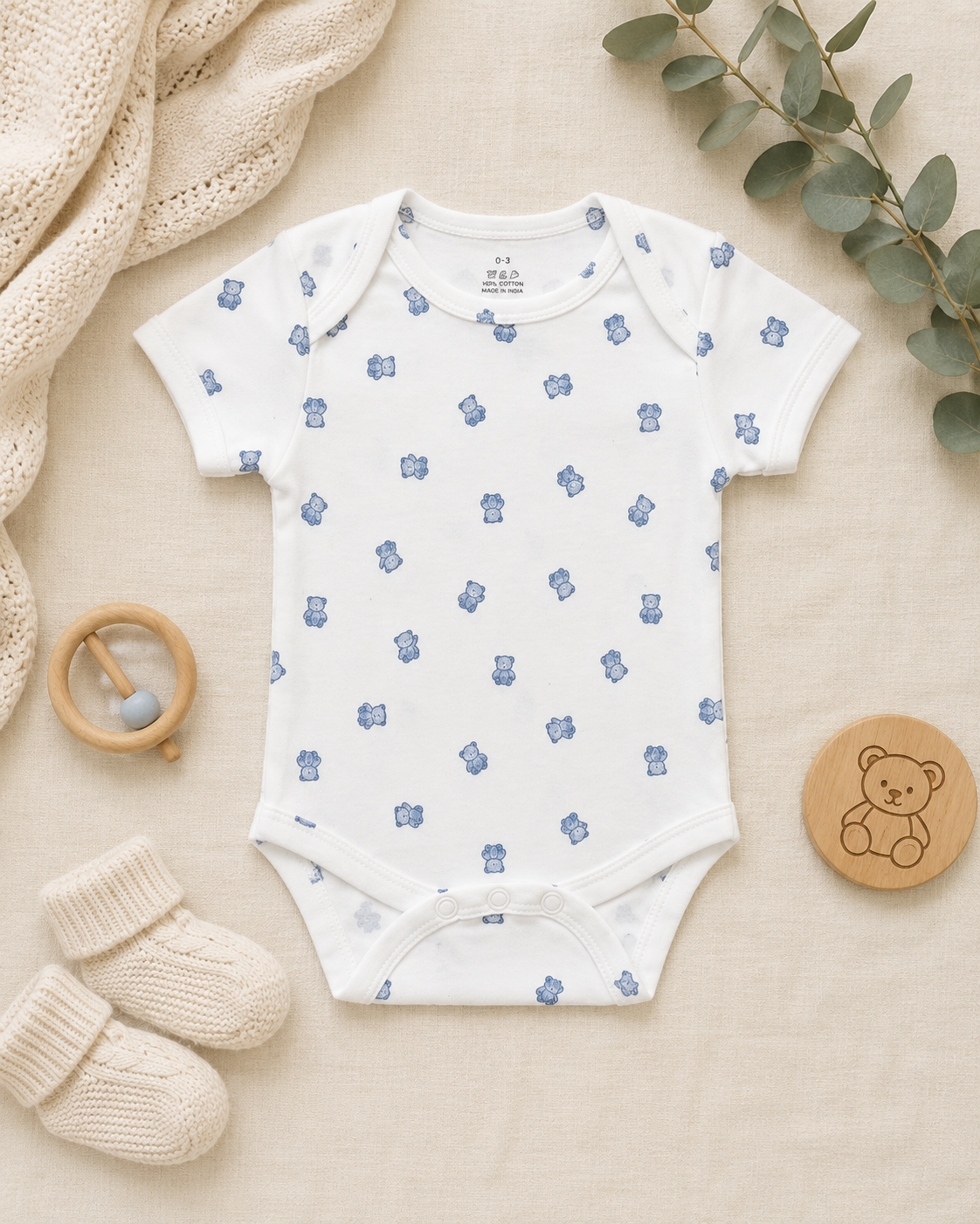Tiny Teddy Organic Onesie