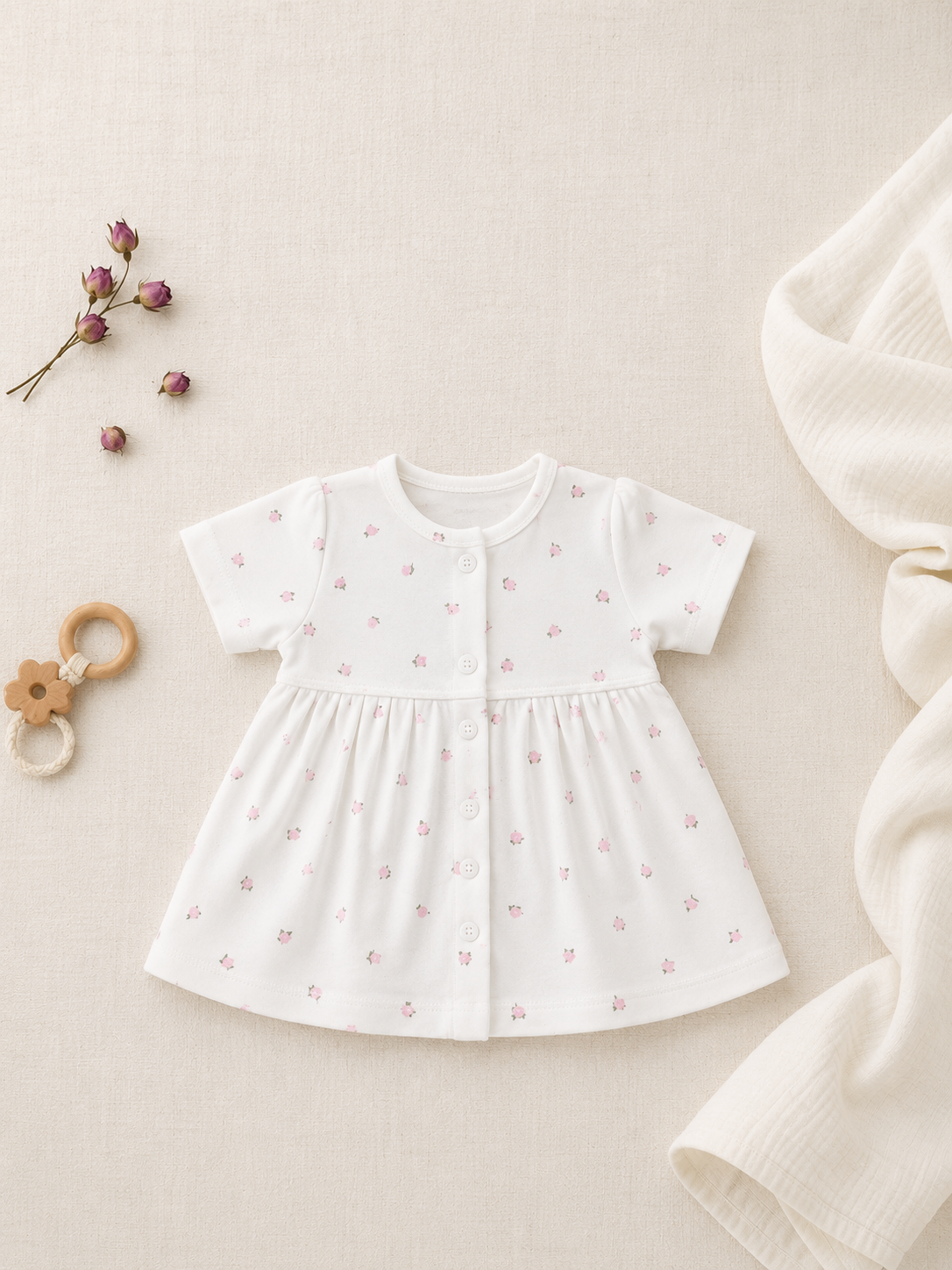 Tiny Petals Baby Dress