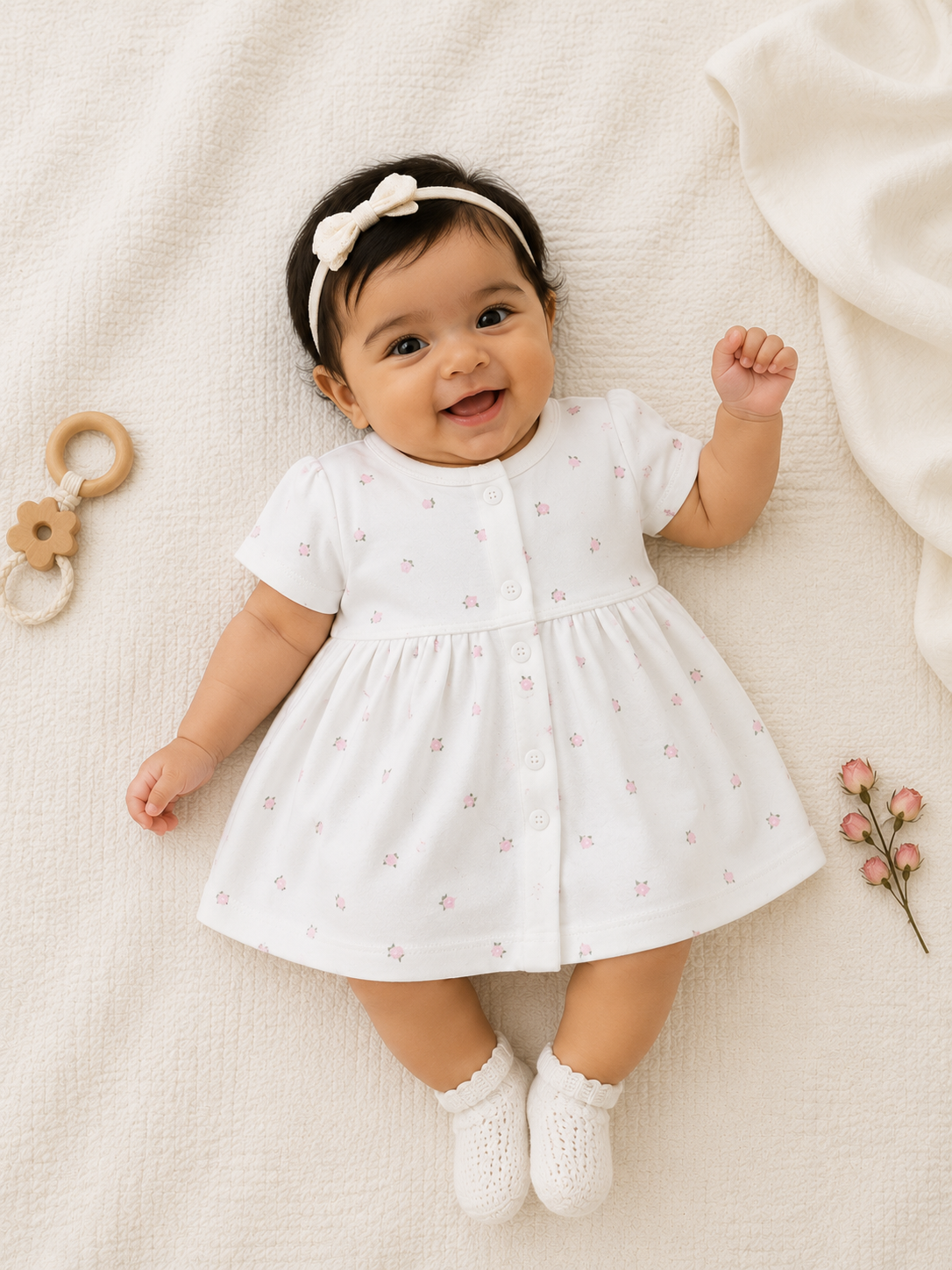 Tiny Petals Baby Dress