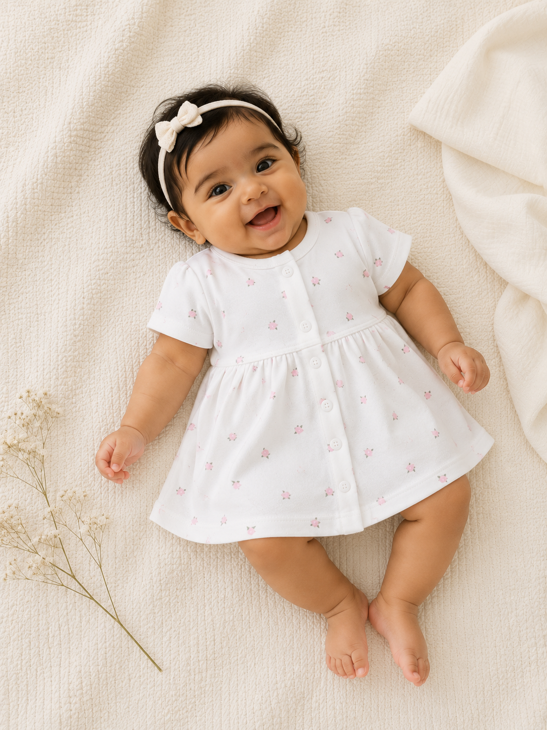 Tiny Petals Baby Dress