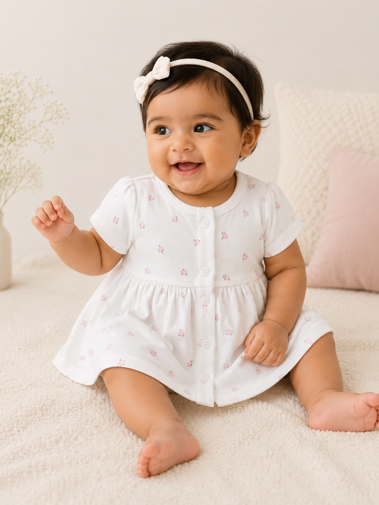 Tiny Petals Baby Dress