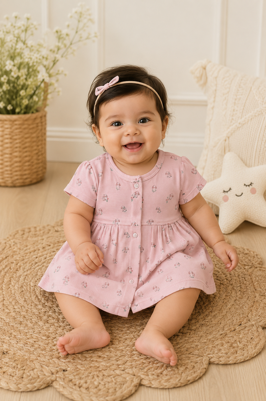 Blush Bloom Cotton Frock
