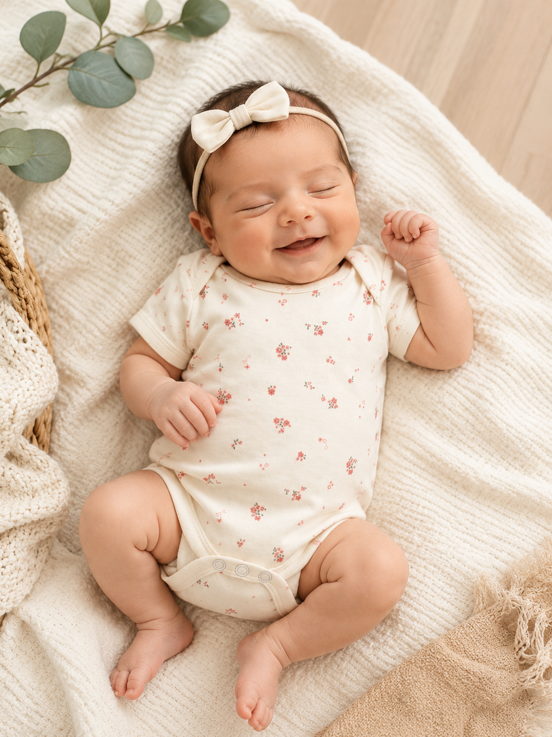 Bloom Whisper Organic Onesie