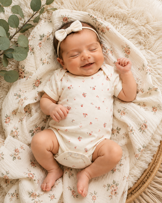 Bloom Whisper Organic Onesie
