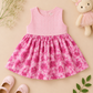 Blush Bloom Cotton Fit & Flare Dress for Girls
